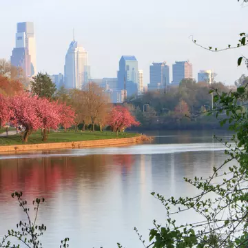 Schuykill River and Fairmount Park with Philadelphia city in the background.
184270939
"Cherry Blossom, Fairmount Park, Flower, Nature, Park, Pennsylvania, Philadelphia, Reflection, River, Scenics, Schuykill River, Spring, Travel Destinations, Travel Locations", Water, Springtime, Reflective, Photography, Scenics - Nature, Schuylkill River, Outdoors, Public Park, Horizontal, Cherry Blossom, No People, Philadelphia - Pennsylvania
