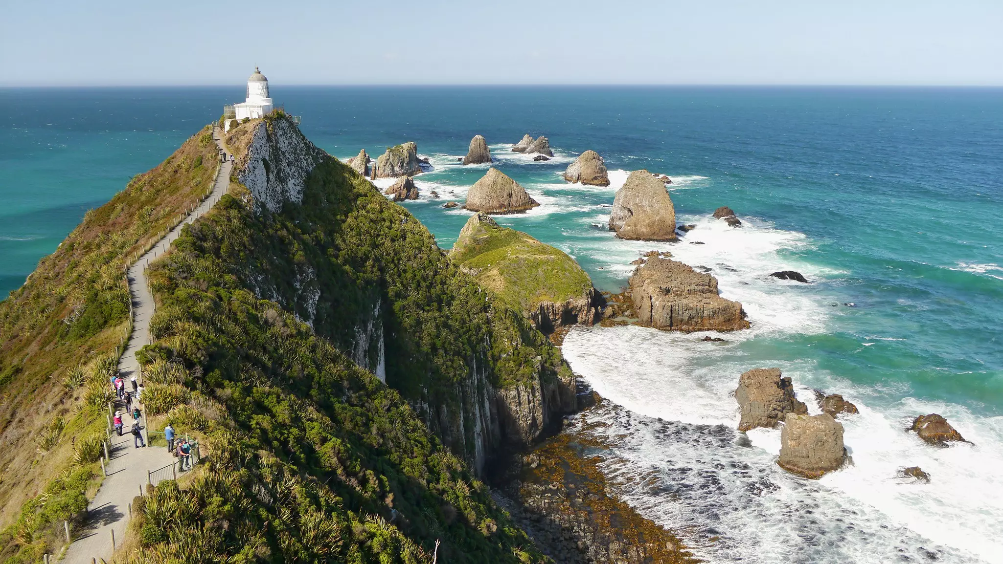 Nugget point in the South of New Zealand