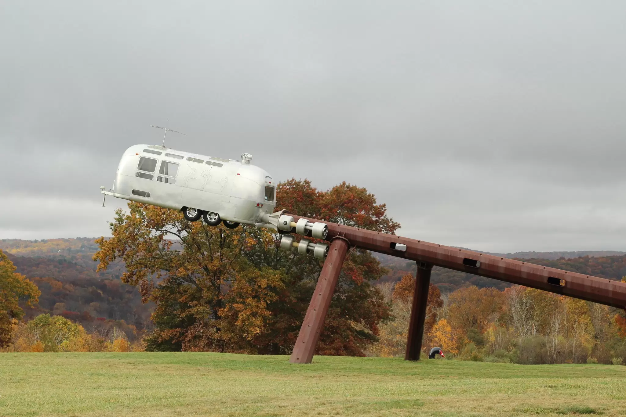 Woodbury, CT, USA - October 23, 2020: Edward Tufte's sculpture park, Hogpen Hill Farms, open to the public after 5 years. Tufte is an American statistician; pioneer in the field of data visualization, License Type: media, Download Time: 2024-09-09T04:37:42.000Z, User: Norma.PrauseBrewer_LonelyPlanet, Editorial: true, purchase_order: 56530, job: Global Publishing WIP, client: New England 11, other: Norma Brewer