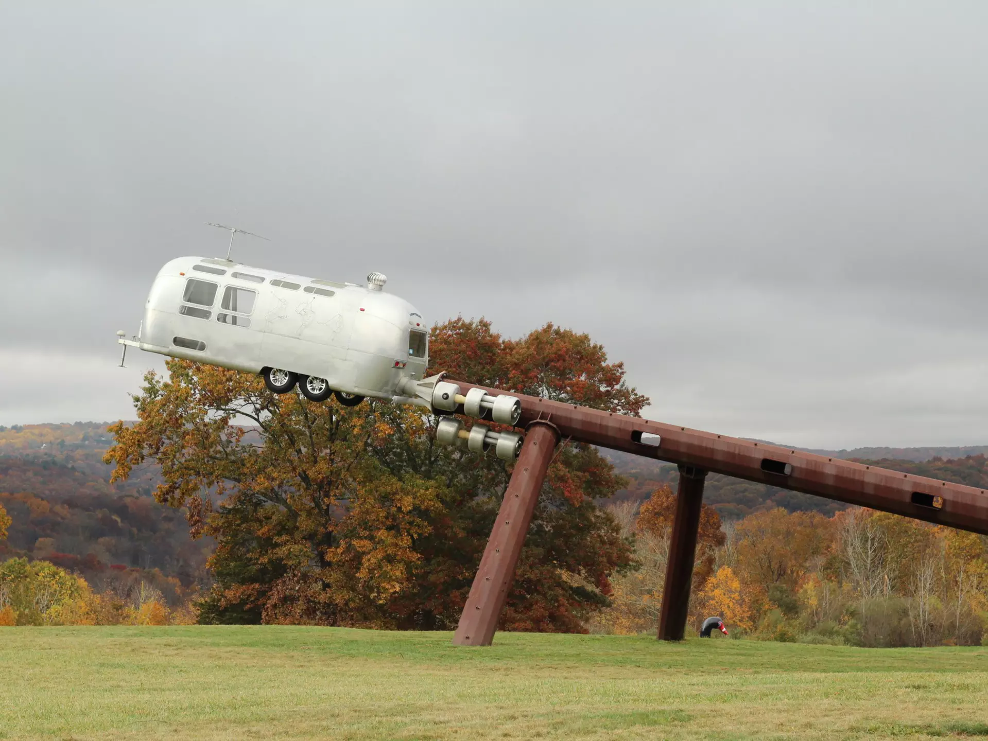 Woodbury, CT, USA - October 23, 2020: Edward Tufte's sculpture park, Hogpen Hill Farms, open to the public after 5 years. Tufte is an American statistician; pioneer in the field of data visualization, License Type: media, Download Time: 2024-09-09T04:37:42.000Z, User: Norma.PrauseBrewer_LonelyPlanet, Editorial: true, purchase_order: 56530, job: Global Publishing WIP, client: New England 11, other: Norma Brewer