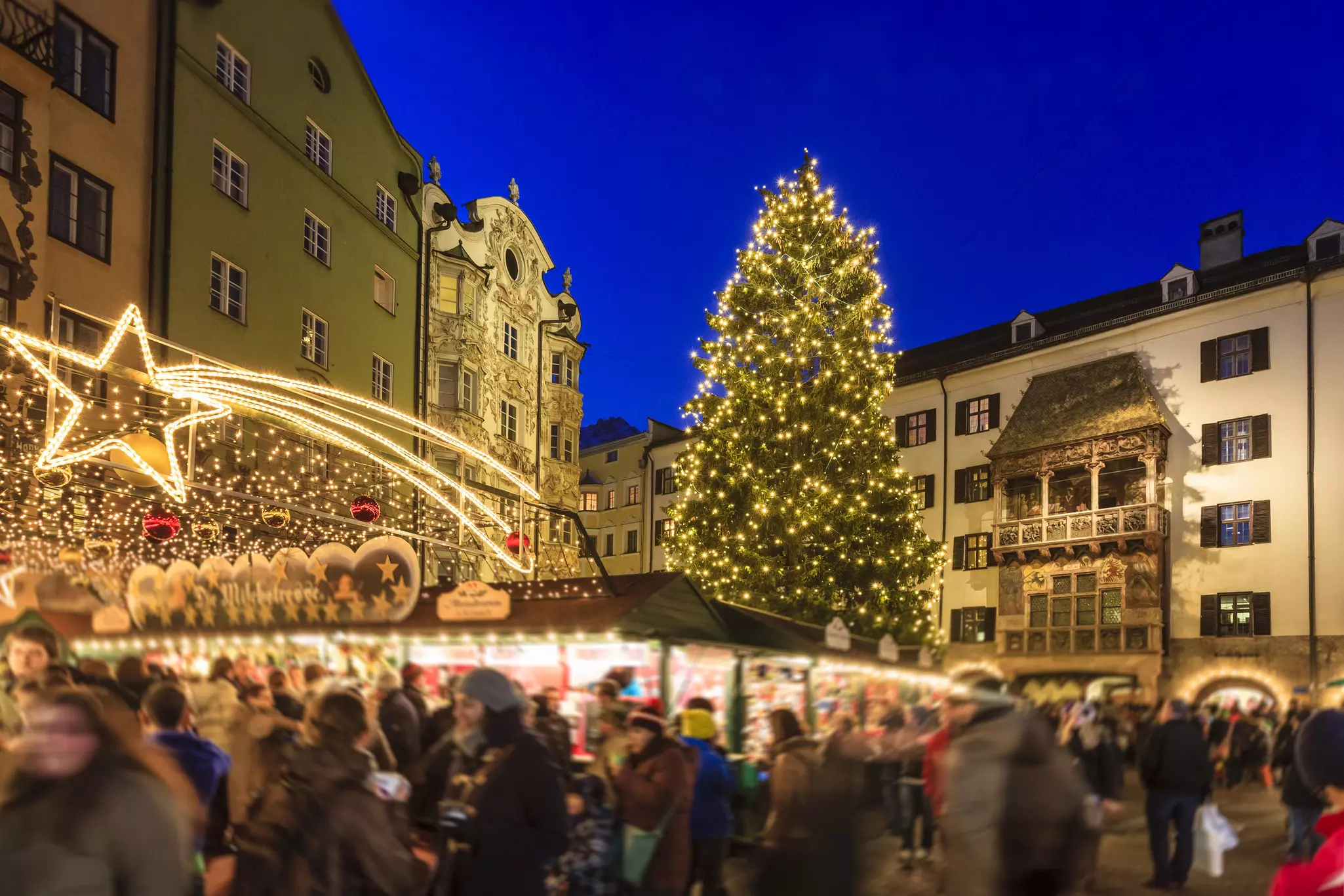 Christmas in Innsbruck, the capital city of the federal state of Tyrol in western Austria.
