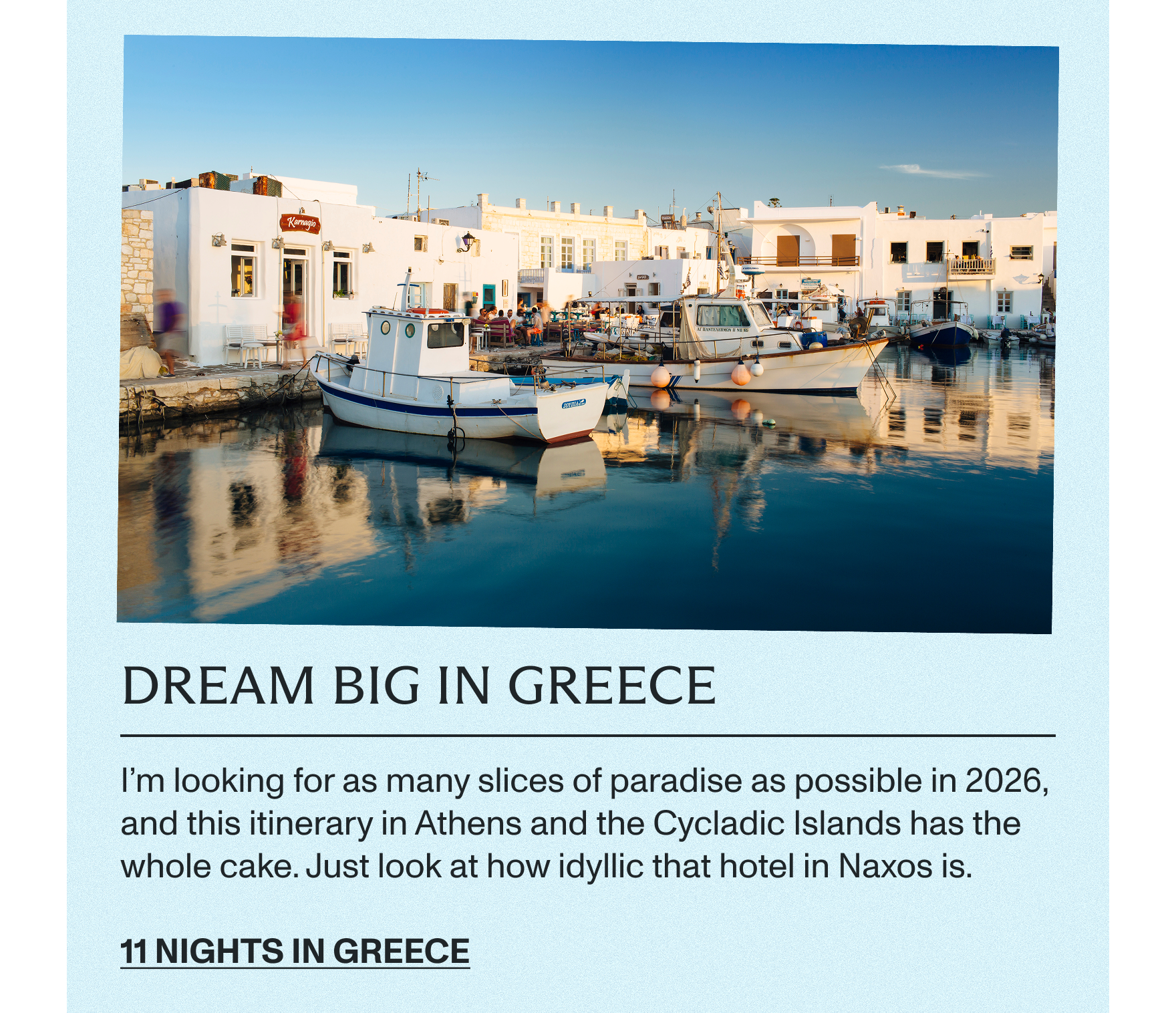 Dream big in Greece