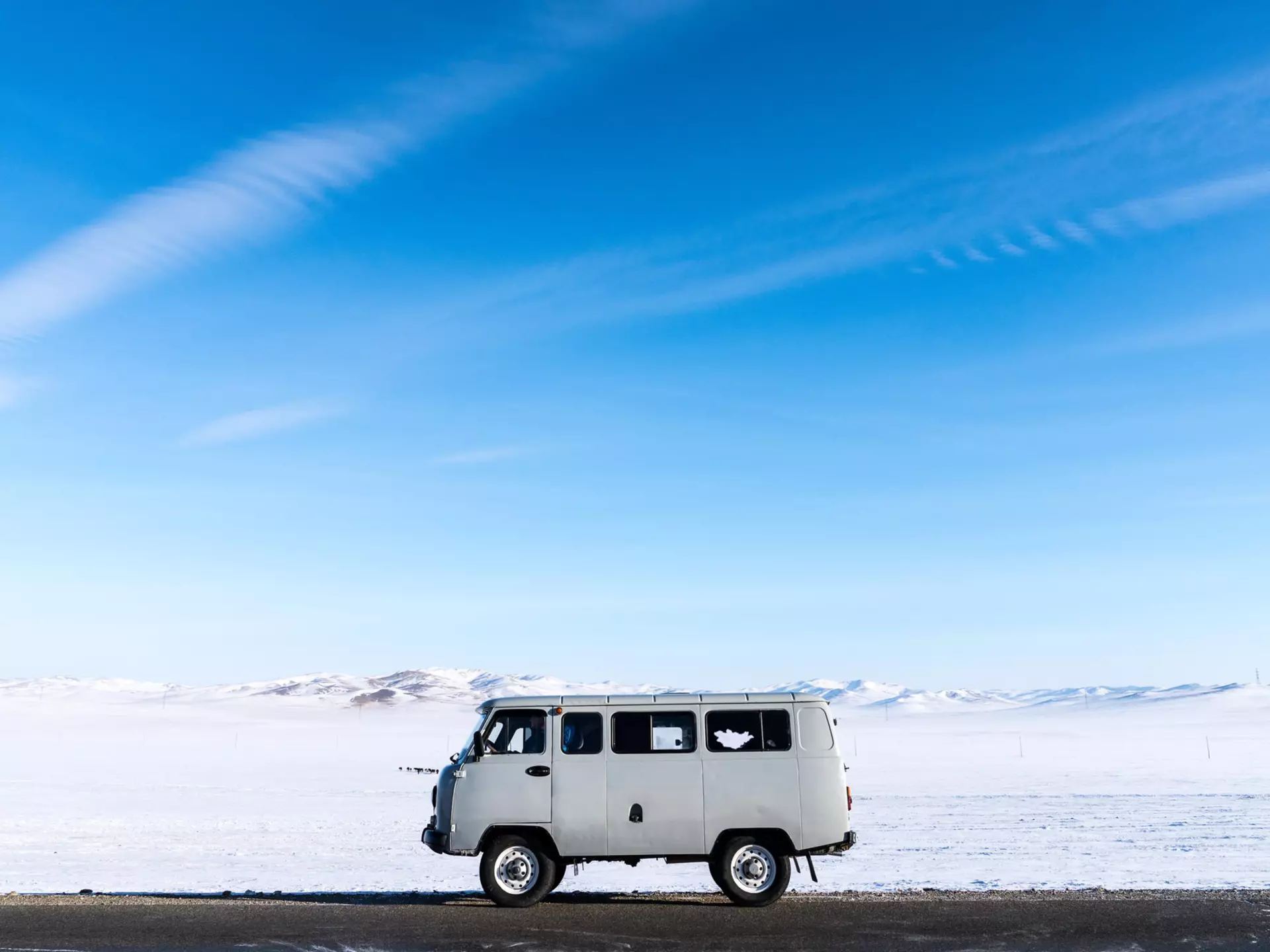 Mongolia's wide open spaces were made for road tripping © Yulia Denisyuk / Bell Collective / Getty Images