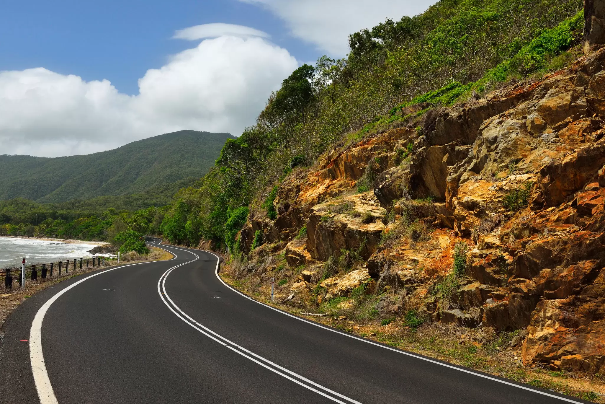An open road along Australia's East Coast