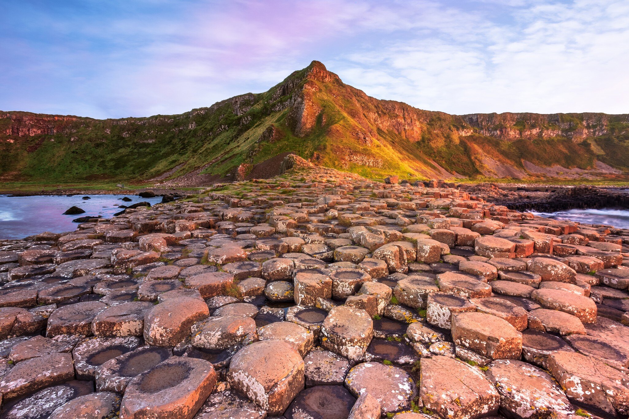 The Giant's Causeway is the most famous mythical site on the island of Ireland. joe daniel price / Getty Images