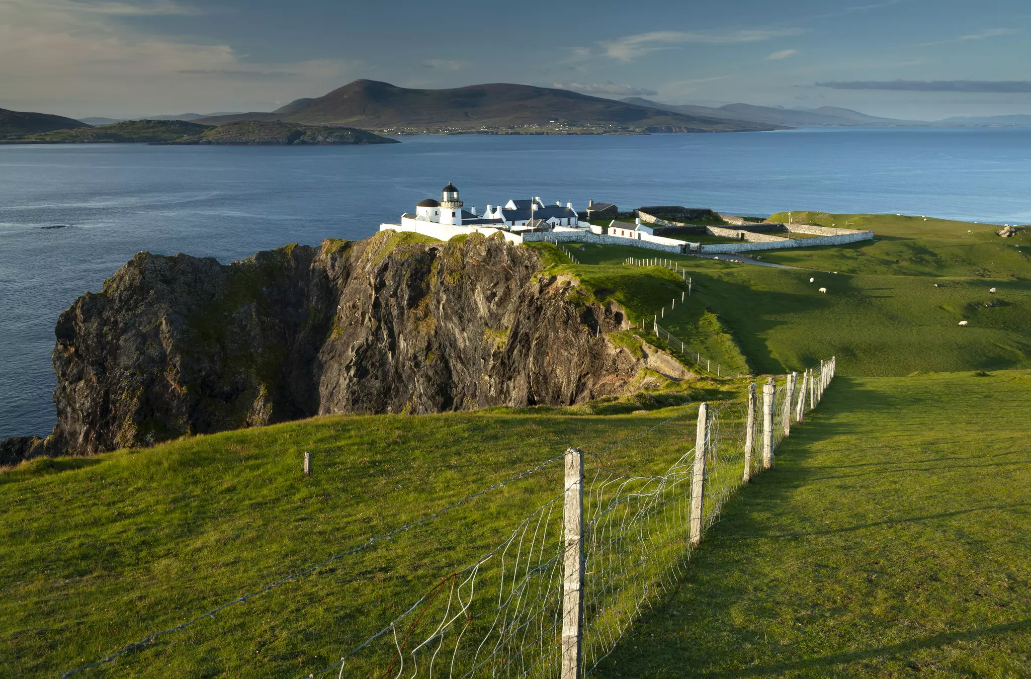GettyImages-1247178654.jpg
Mayo, Ireland -Clare island lighthouse was originally built in 1806, however, it was destroyed by a fire 7 years later. The new lighthouse was rebuilt in 1818 and guarded the entrance to Clew bay for the next 159 years before being decommissioned in 1965.