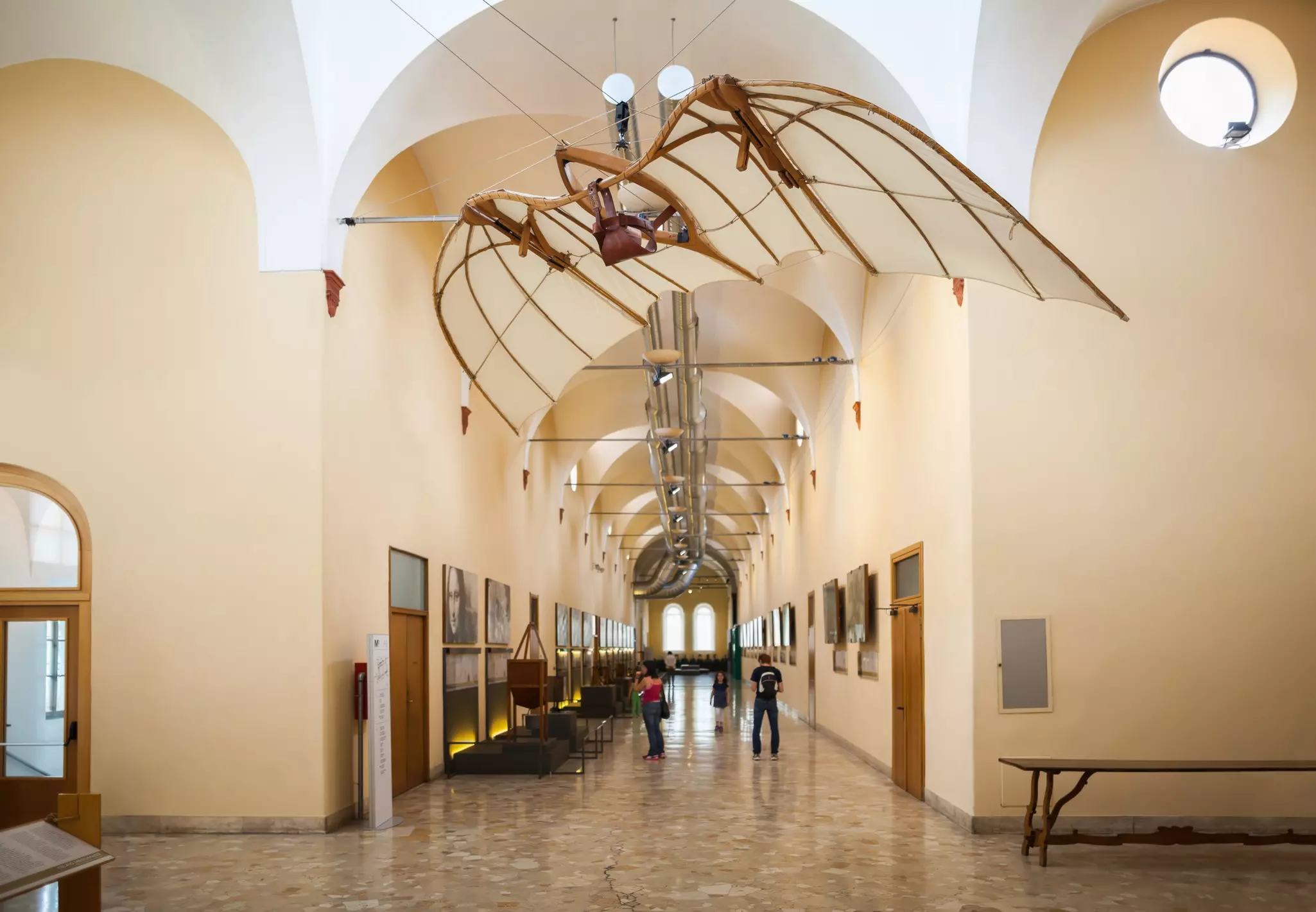 MILAN, ITALY - JUNE 9, 2016: flying machine models of Leonardo da Vinci's scientific studies displayed at the Science and Technology Museum Leonardo da Vinci
521279341
MILAN, ITALY - JUNE 9, 2016: flying machine models of Leonardo da Vinci's scientific studies displayed at the Science and Technology Museum Leonardo da Vinci