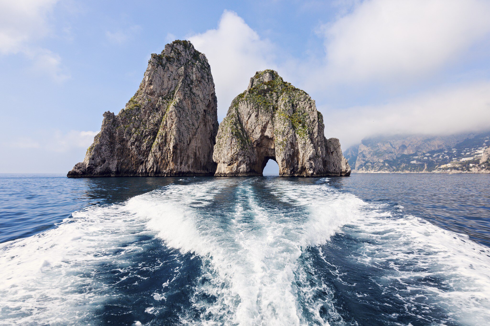 The Faraglioni by Capri Island. Capri, Campania, Italy