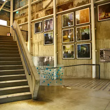 VALPARAISO CULTURAL PARK, VALPARAISO, CHILE - 2 March 2019. An interior view from the old jail building in Valparaiso Cultural Park. Many cultural events take place in the park now.; Shutterstock ID 1541135393;