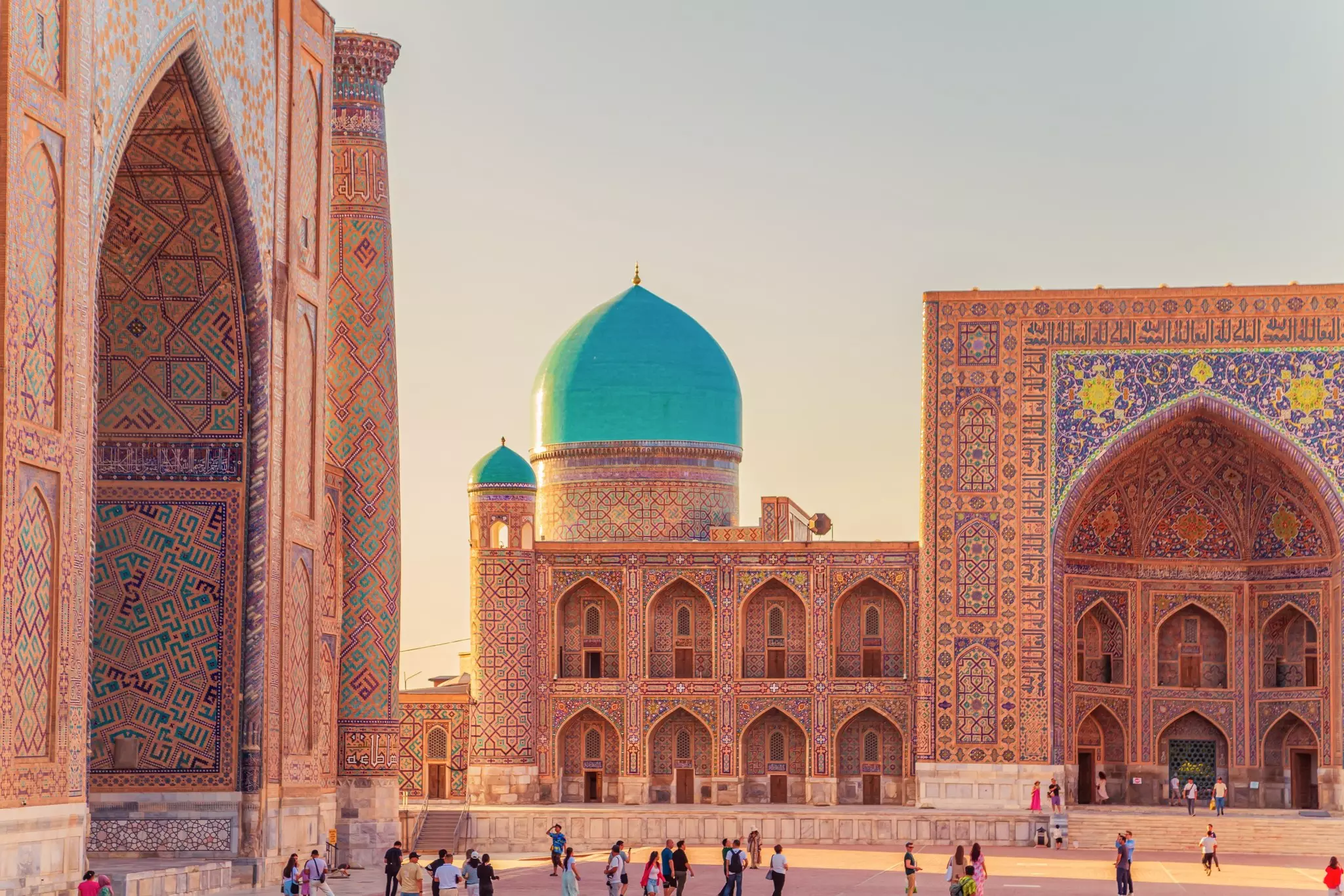 Registan Square, an old square in the heart of Samarkand