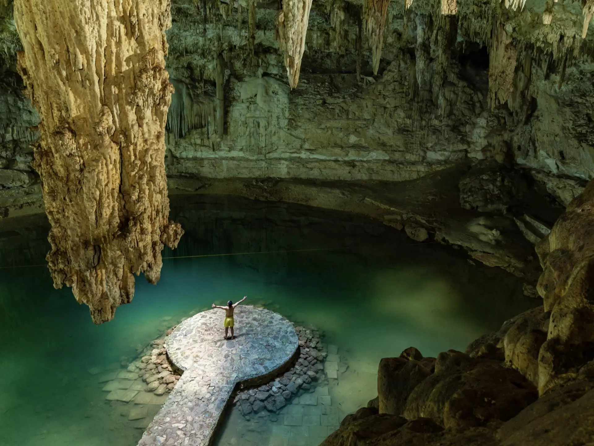 The underground lake systems known as cenotes are a signature attraction of Mexico’s Yucatán Peninsula. YuziS/Shutterstock