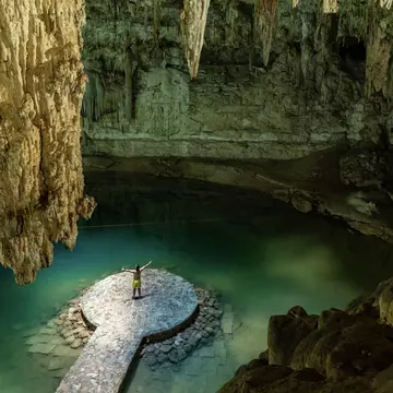 The underground lake systems known as cenotes are a signature attraction of Mexico’s Yucatán Peninsula. YuziS/Shutterstock
