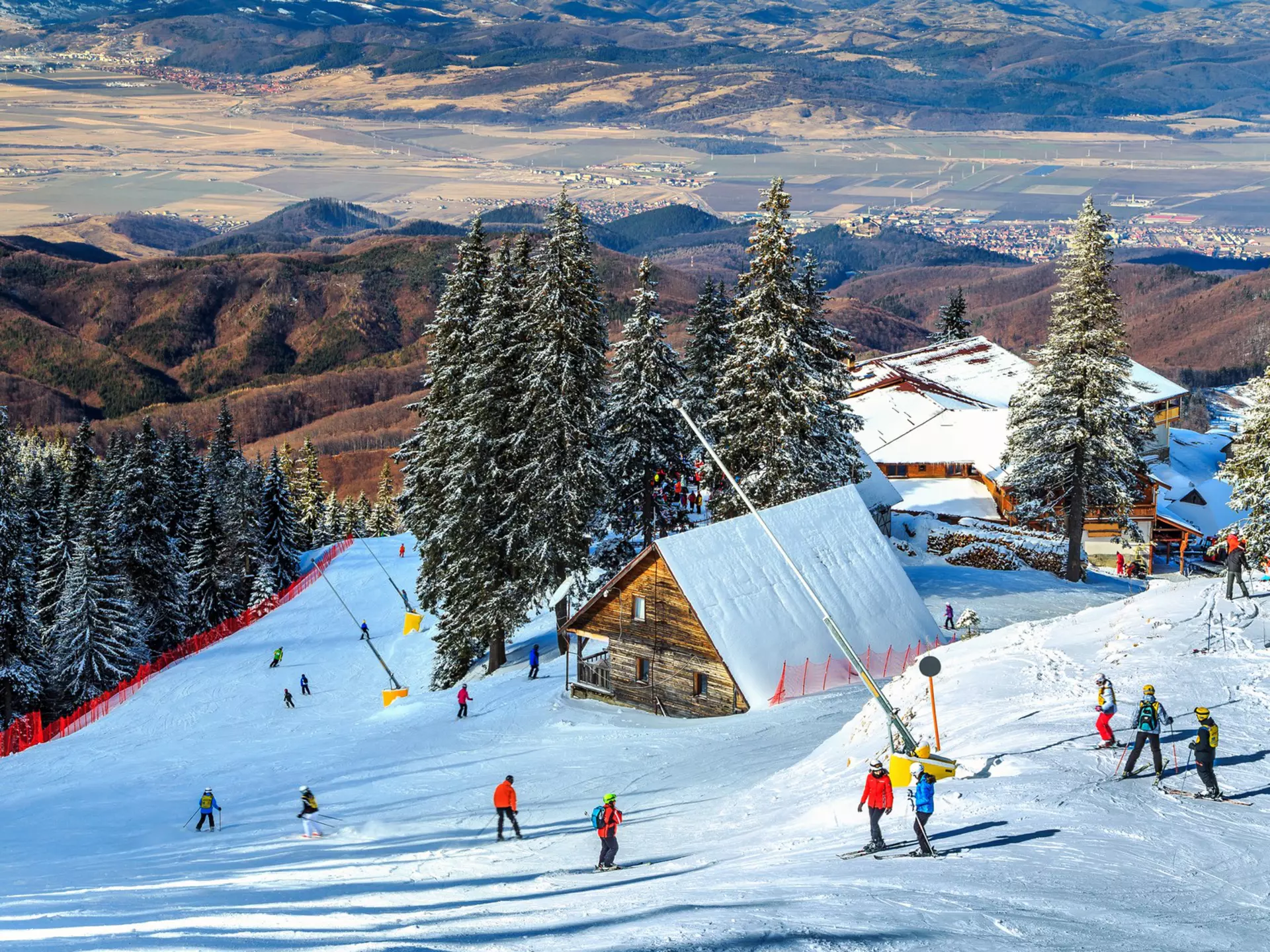 From the ski slopes of the Carpathian Mountains to the beaches of the Black Sea, there's plenty to do in Romania. Gaspar Janos/Shutterstock 