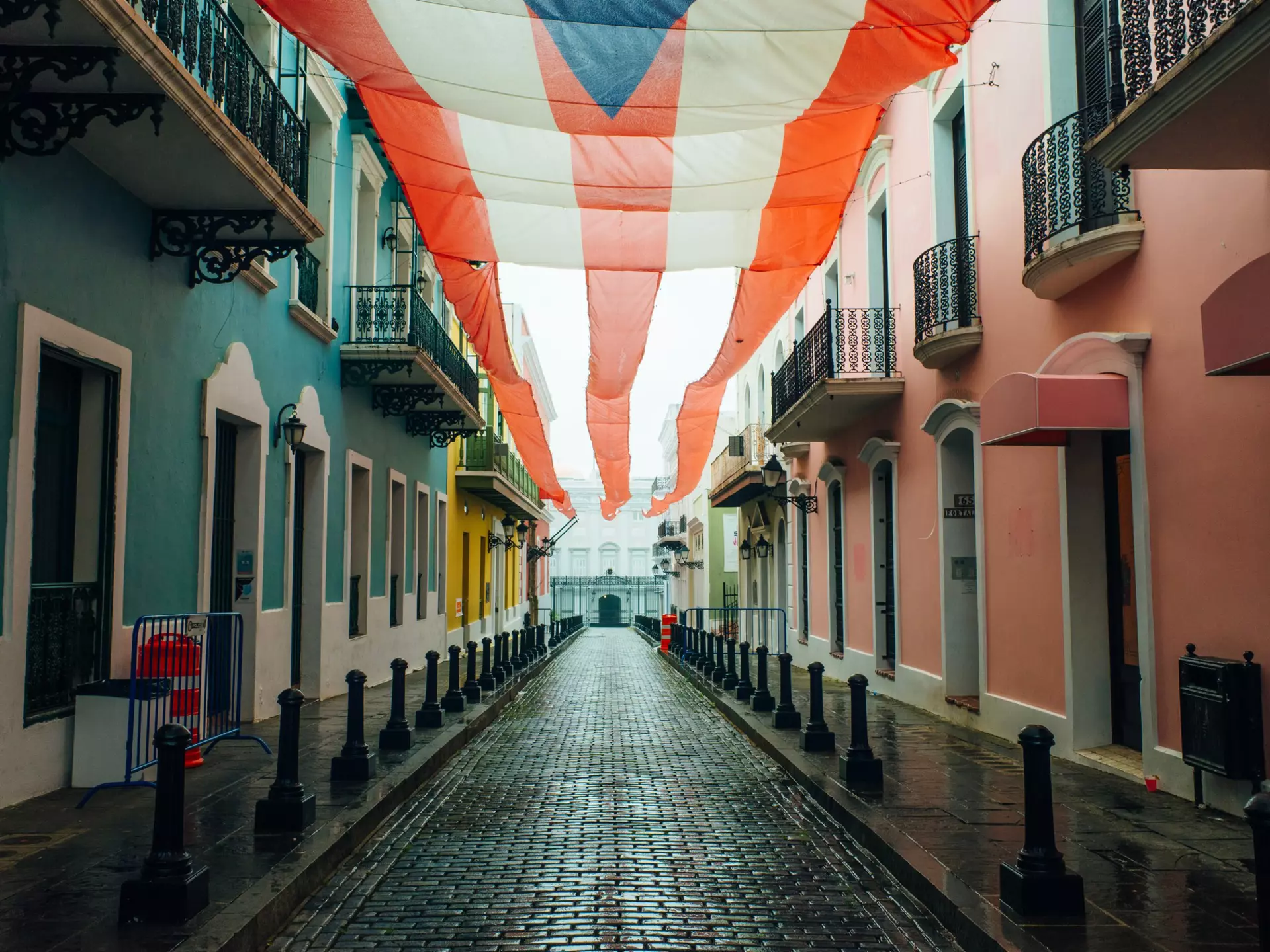 A street lined with colorful homes in San Juan, Puerto Rico. Brester Irina/Shutterstock