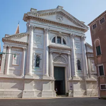 Venice - Portal of church San Francesco della Vigna