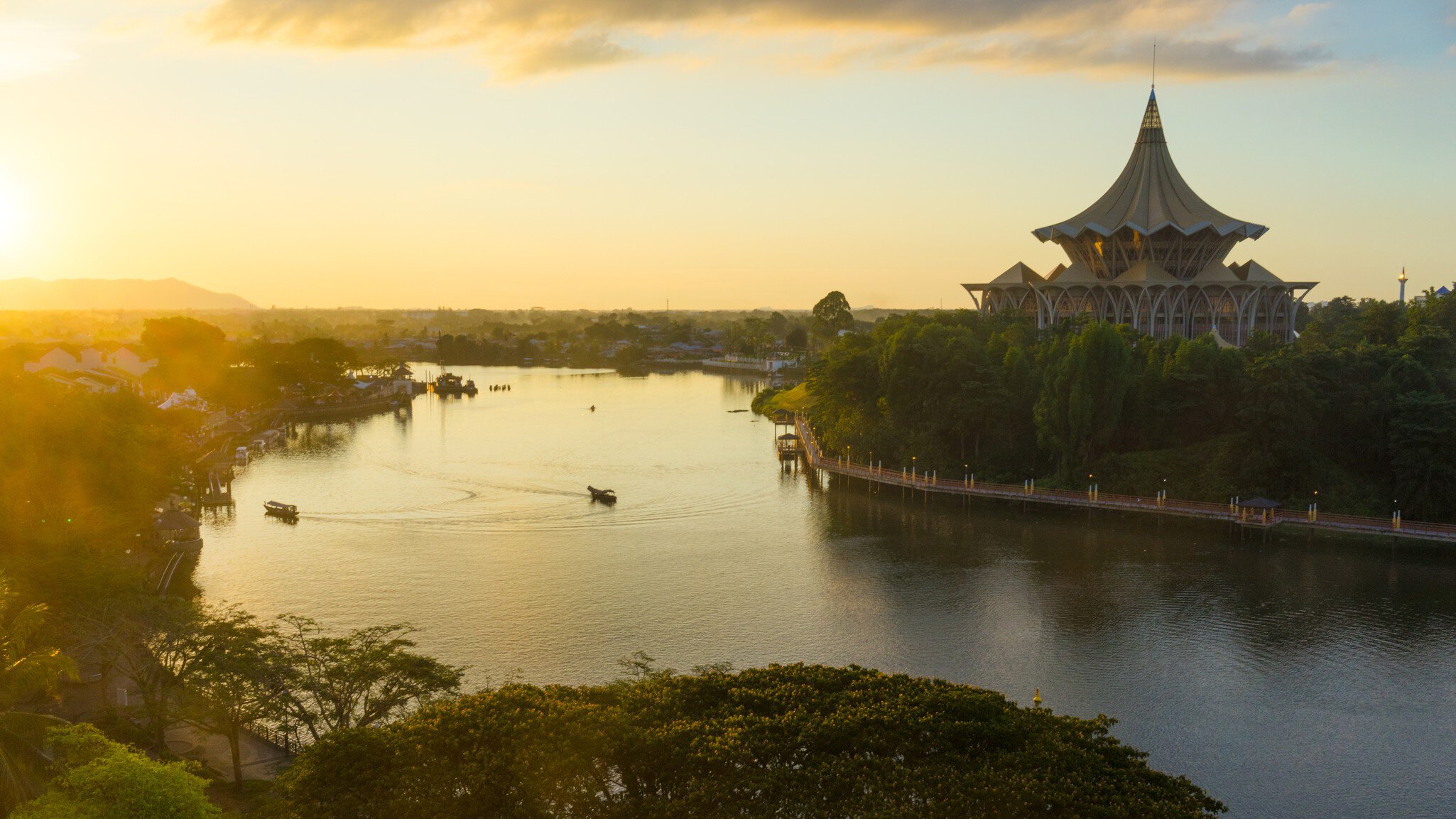 Sarawak river in Kuching