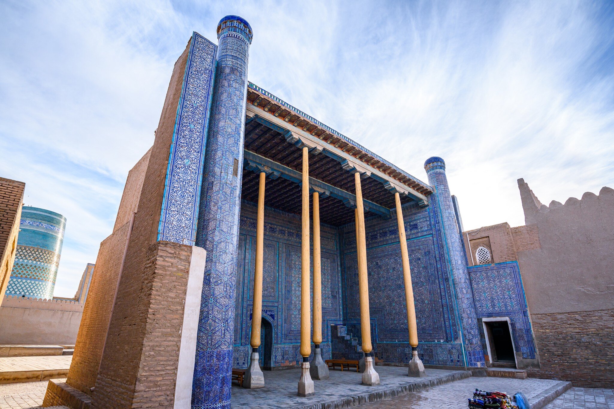 Beautiful Summer mosque inside ancient Kuhna Ark in Khiva, Uzbekistan; Shutterstock ID 1479855725;