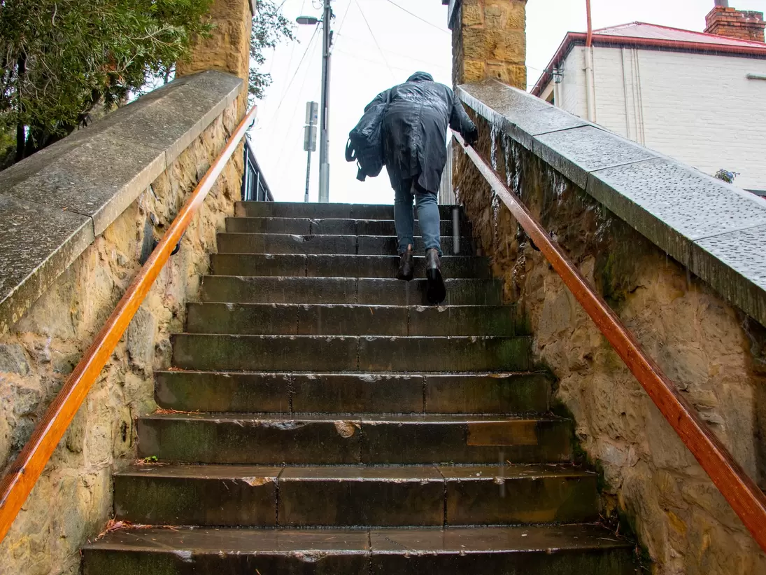 Kelly's Steps in Hobart, Tasmania, Australia.