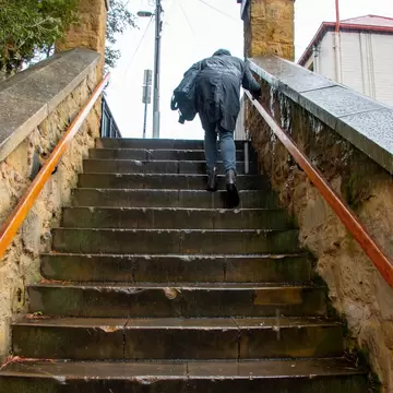 Kelly's Steps in Hobart, Tasmania, Australia.
