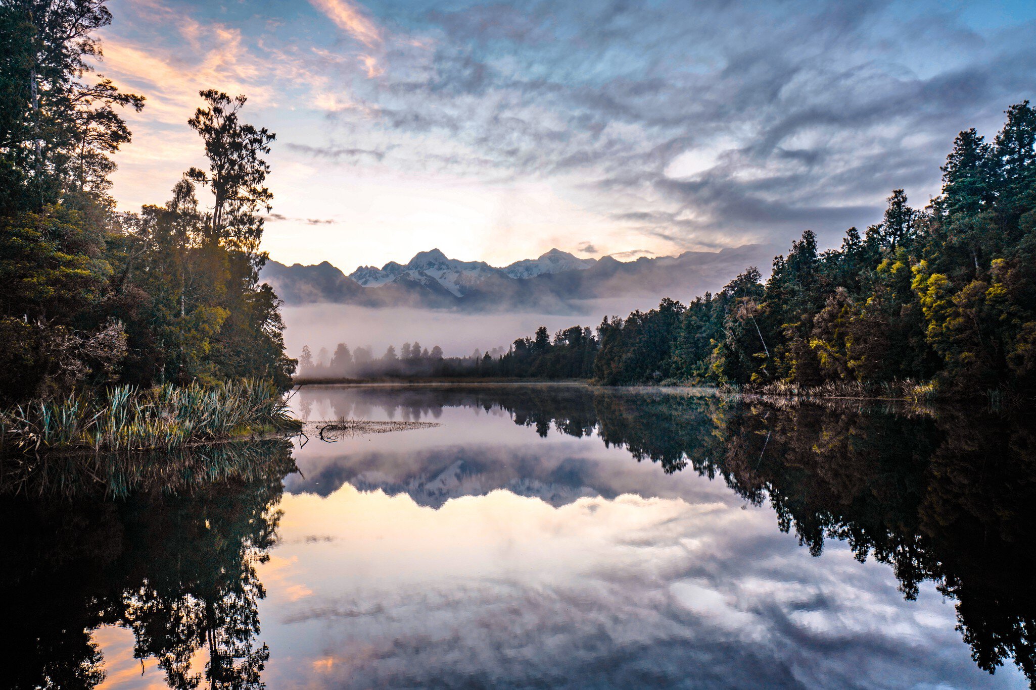 Lake Matheson, South Westland, New Zealand