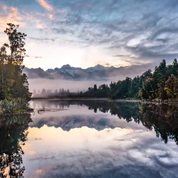 Lake Matheson, South Westland, New Zealand