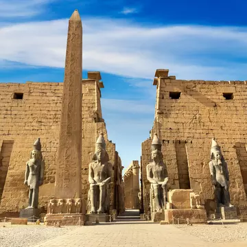 Luxor Temple in a sunny day, Luxor, Egypt