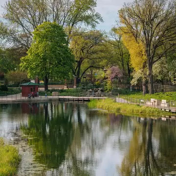 The South Pond at Lincoln Park in Chicago, Illinois.
