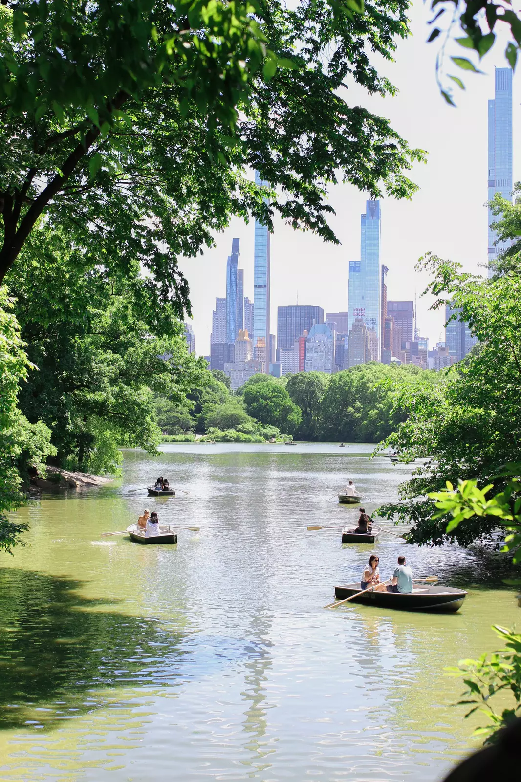 Rowboats in Central Park, NYC
