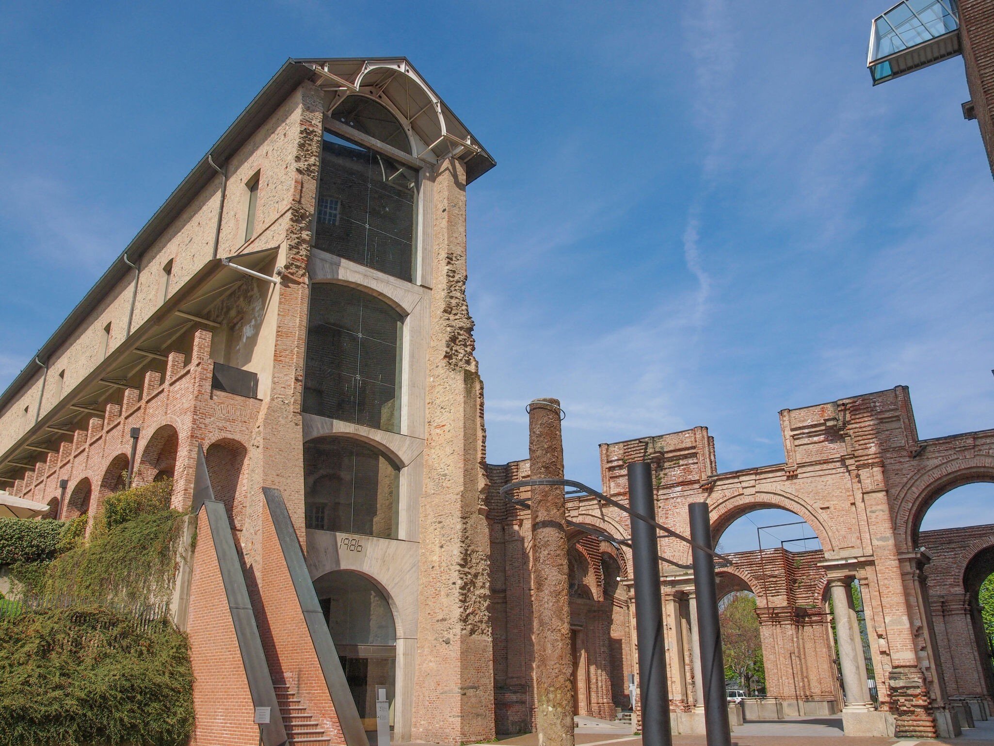 April 9, 2014: the outside of Castello di Rivoli castle.