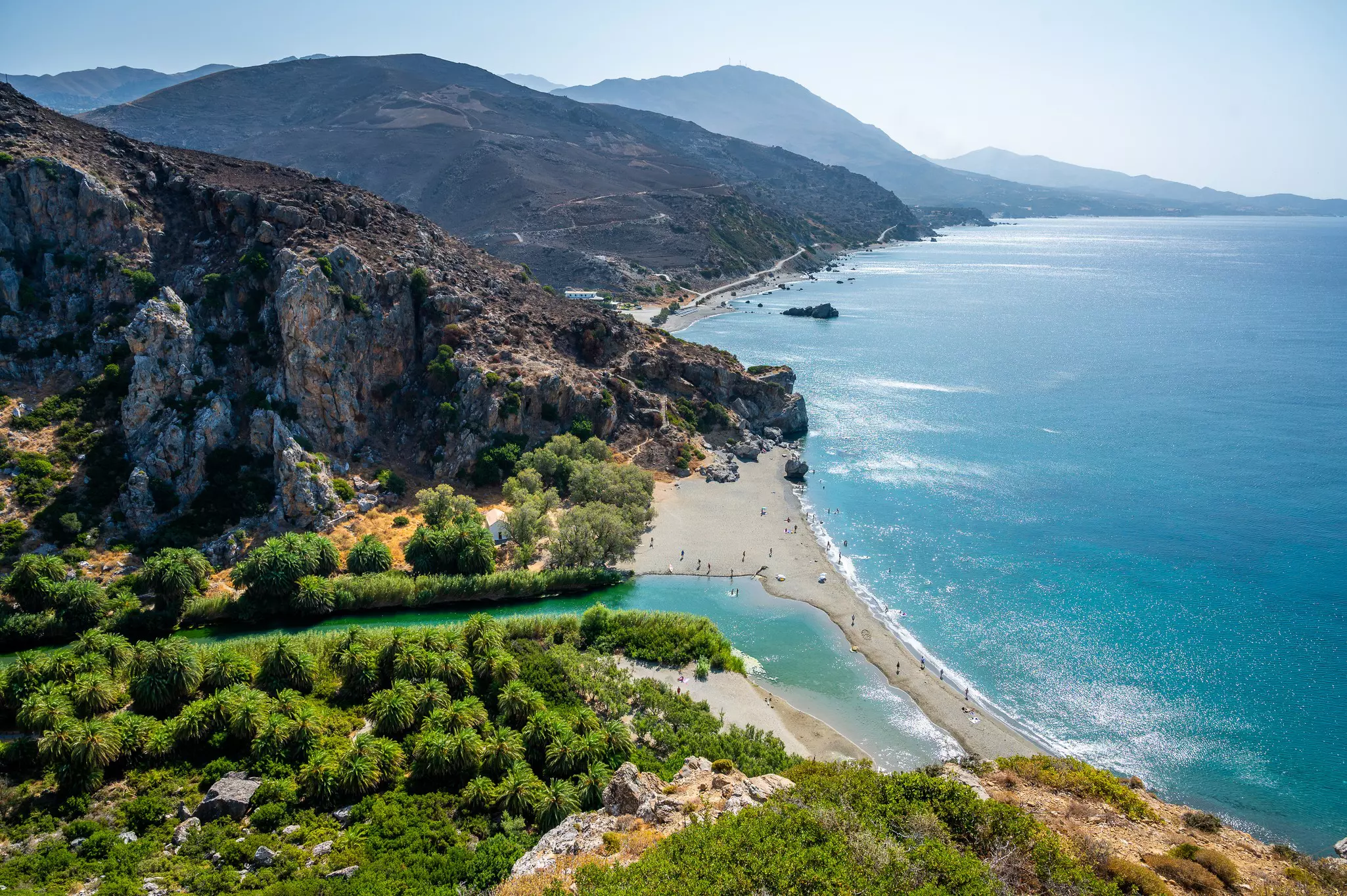 View of famous Preveli beach in the summer, Crete, Greece. Famous beach with river and palm trees in Libyan sea.
1447129461
amazing, creta, crete beach, plakias, preveli, preveli beach