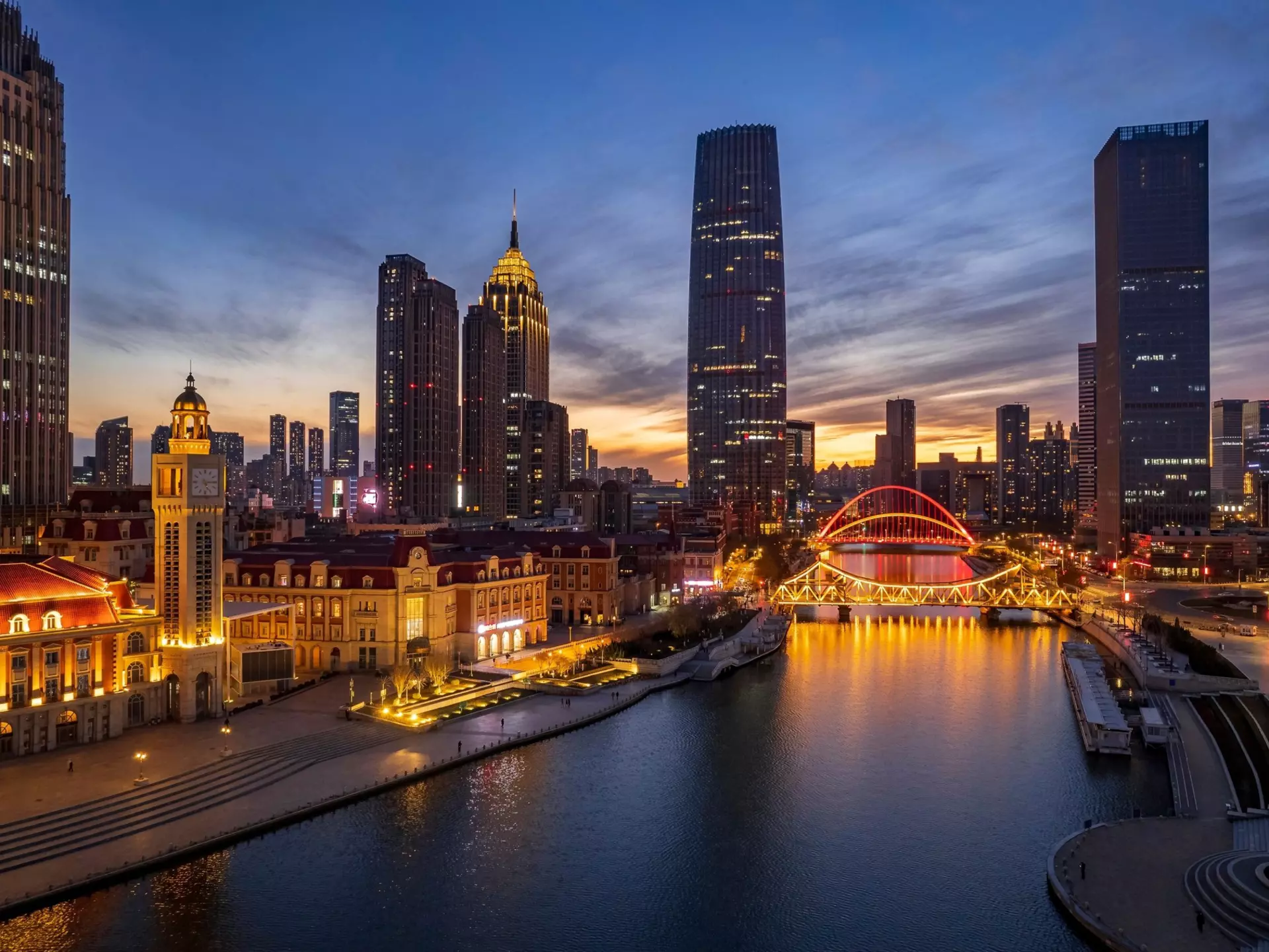 The city of Tianjin blends Chinese modernity with historical influences. Wirestock Creators/Shutterstock