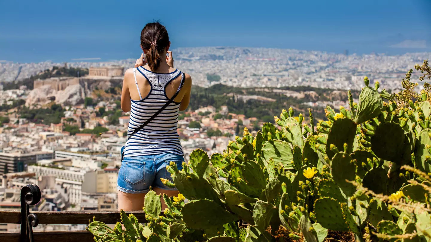 View of Athens from Mt Lycabettus