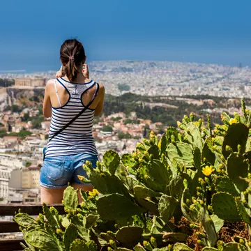 View of Athens from Mt Lycabettus