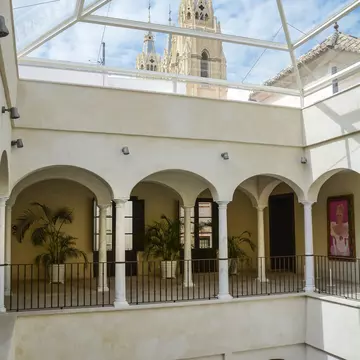 Interior view of the Museo Carmen Thyssen in Málaga, Spain.