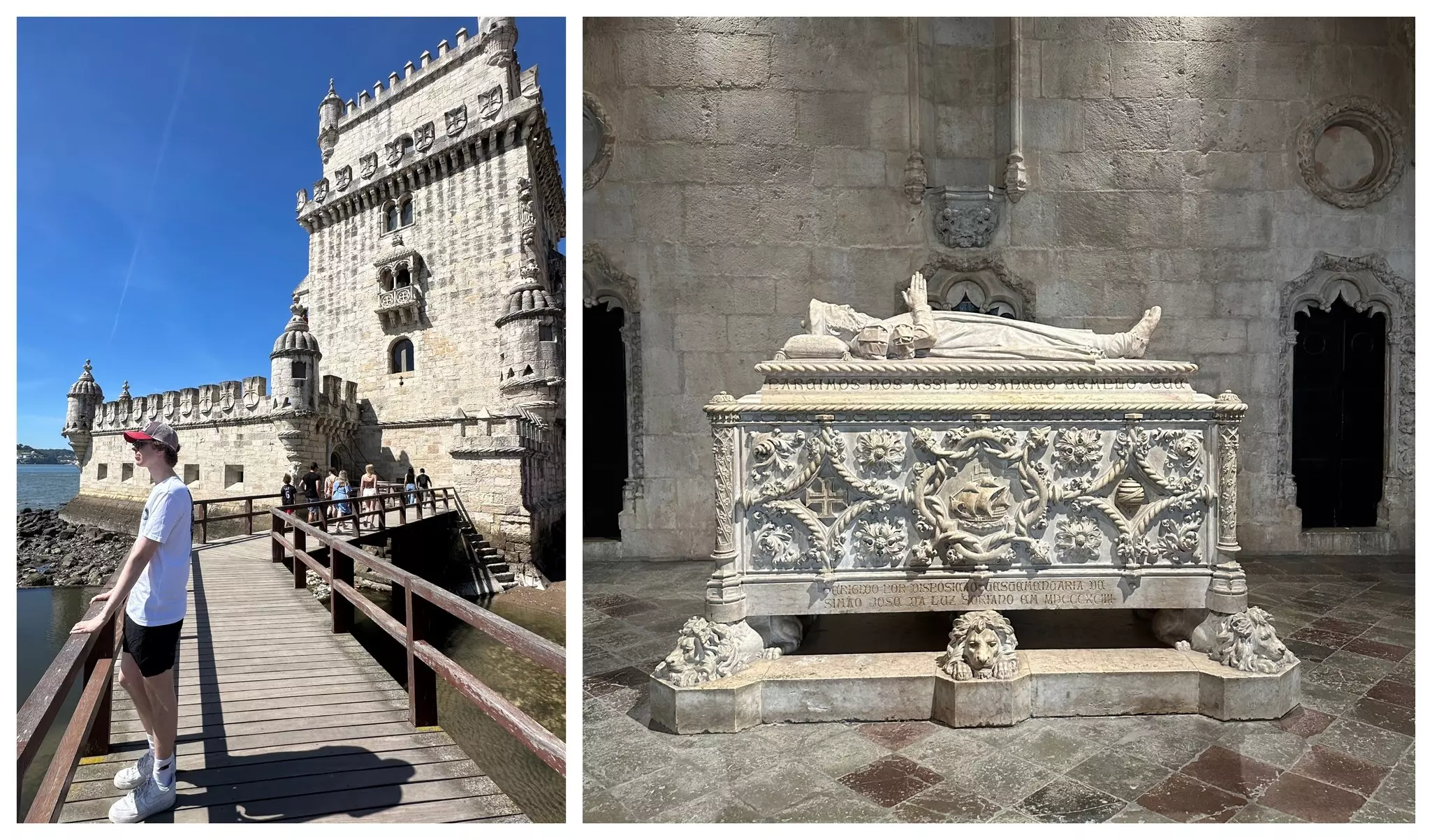 Our tourist highlights included visiting the Torre de Belém and the tomb of Vasco da Gama at Jerónimos Monastery © Brekke Fletcher / Lonely Planet