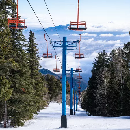 Lifts at Sandia Ski Resort in New Mexico