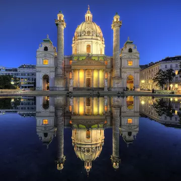 In 1713, one year after the last great plague epidemic, Charles VI, Holy Roman Emperor, pledged to build a church for his namesake patron saint, Charles Borromeo, who was revered as a healer for plague sufferers.  .<a href="http://www.flickr.com/p...