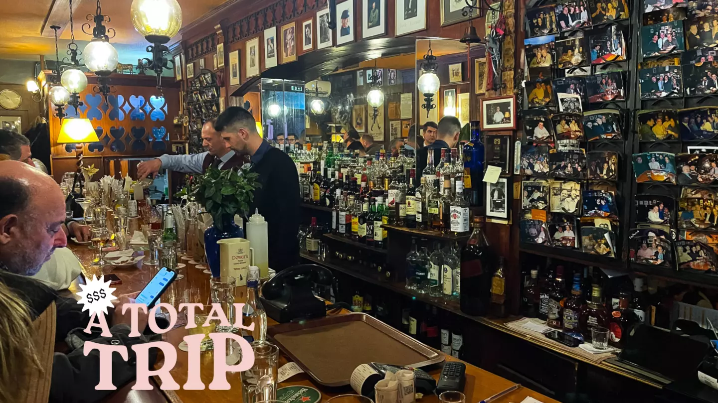 The decor of Galaxy bar in Athens has remained unchanged for decades © Austin Bush