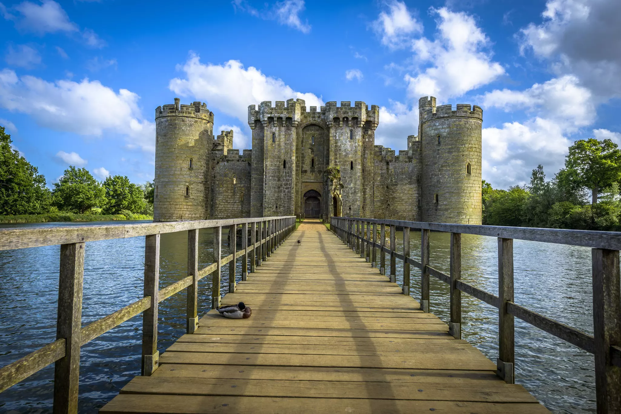 Historic Bodiam Castle is every Disney dream come to life. FadiBarghouthy/Shutterstock