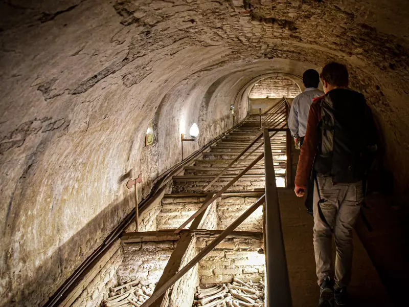 Lima, Peru - Nov 19, 2019: The underground catacombs of the San Francisco Convent  License Type: media  Download Time: 2024-03-18T02:34:17.000Z  User: ceri_lp  Is Editorial: Yes  purchase_order:   