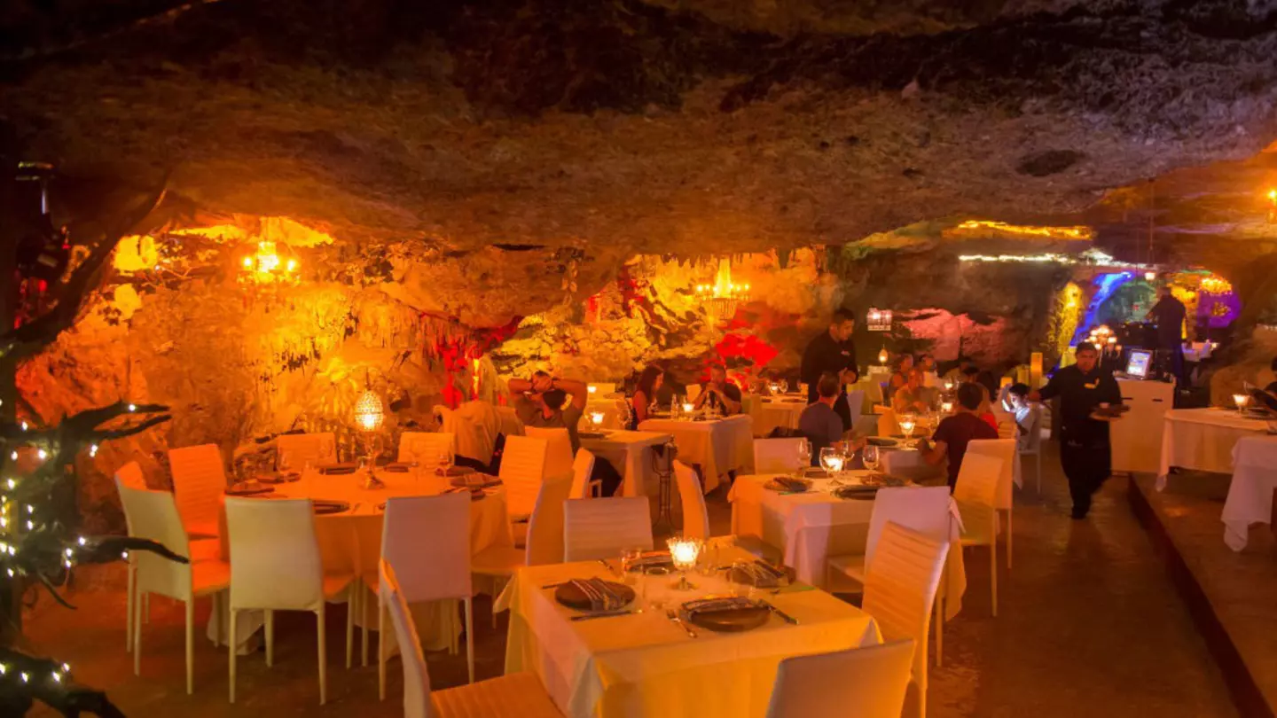 The Alux cavern restaurant in Playa del Carmen