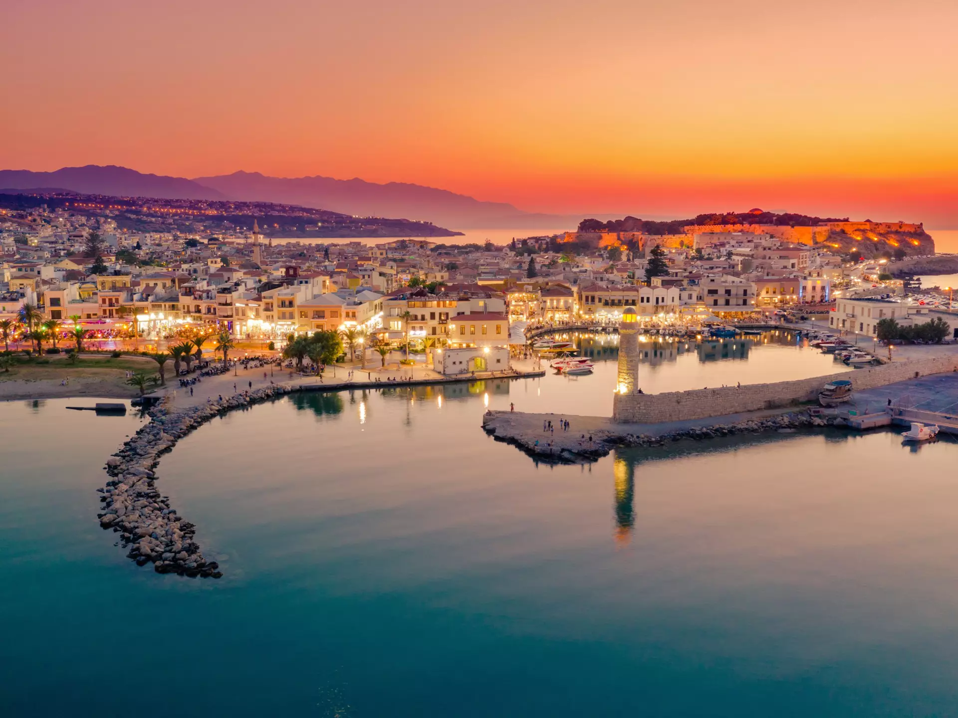 The Venetian harbor of Rethymno, Crete. Georgios Tsichlis/Shutterstock
