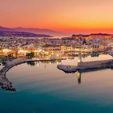 The Venetian harbor of Rethymno, Crete. Georgios Tsichlis/Shutterstock