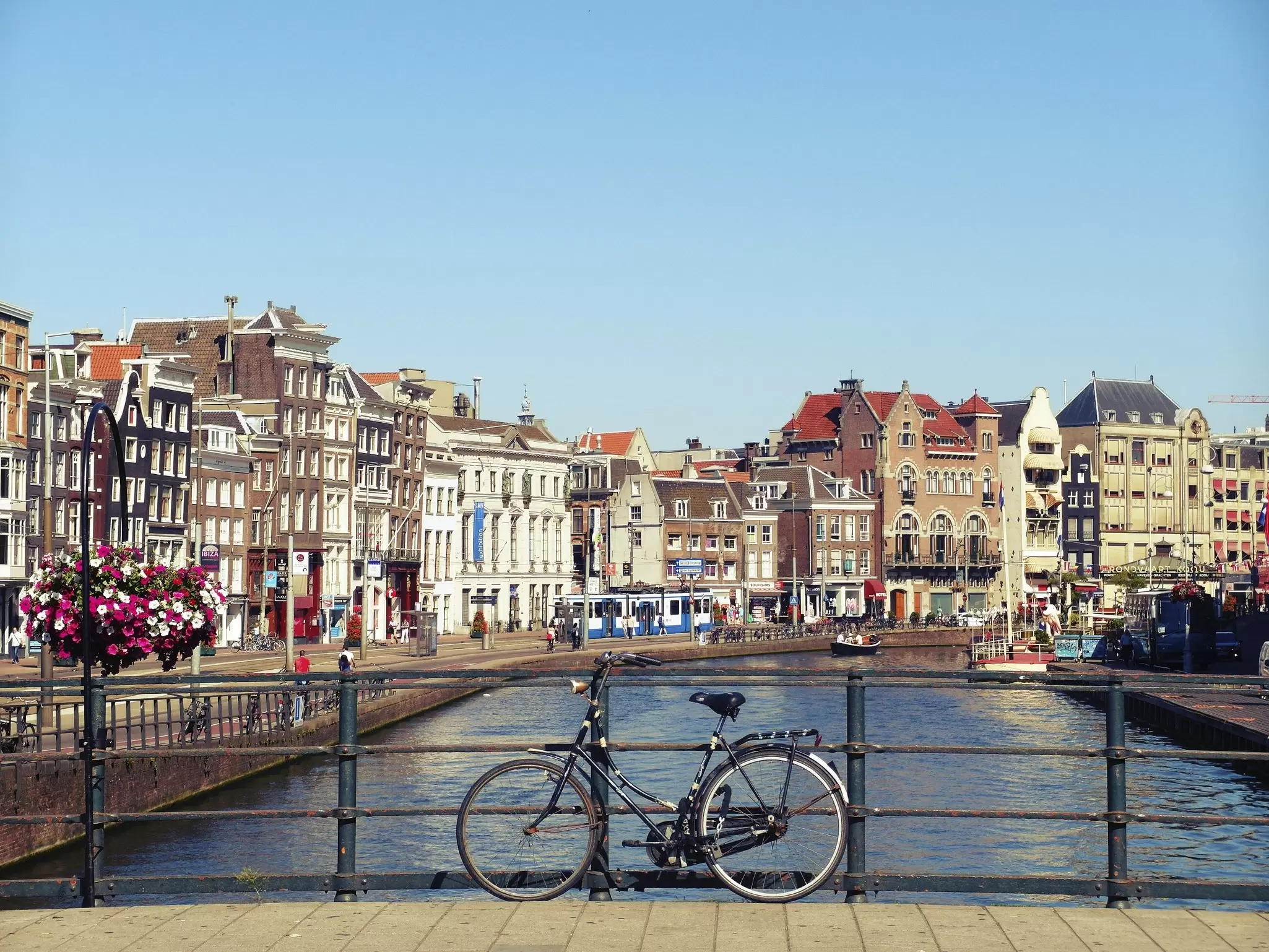 The city center of Amsterdam, the Netherlands