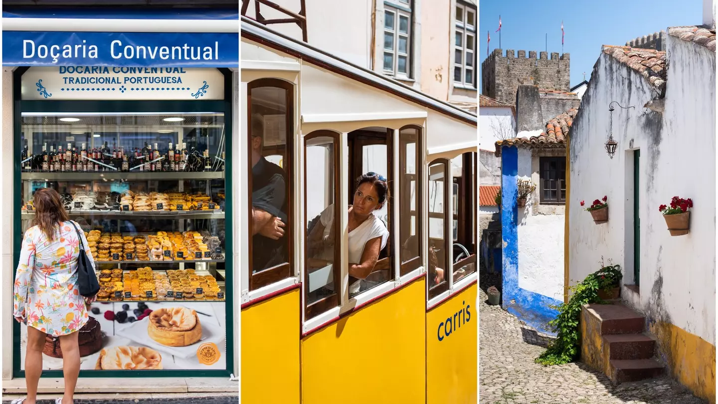 LP staffer Alex Butler with her dad in Obidos Portugal in 2019.