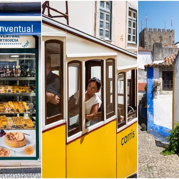 LP staffer Alex Butler with her dad in Obidos Portugal in 2019.
