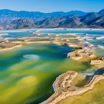 Hierve el Agua, thermal spring in the Central Valleys of Oaxaca, Mexico