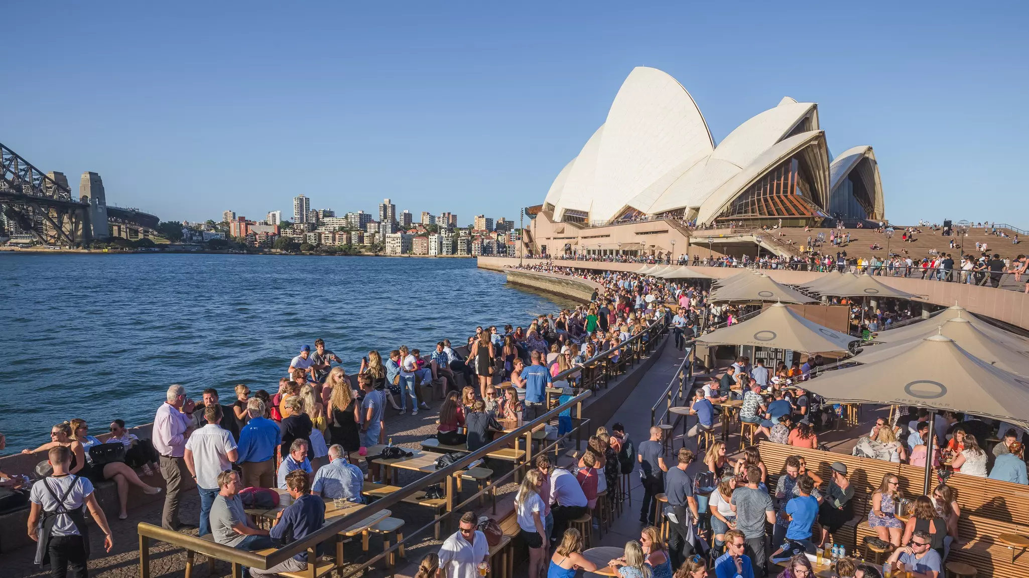 Opera Bar at Sydney Opera House, Australia. StephenBridger/Getty Images