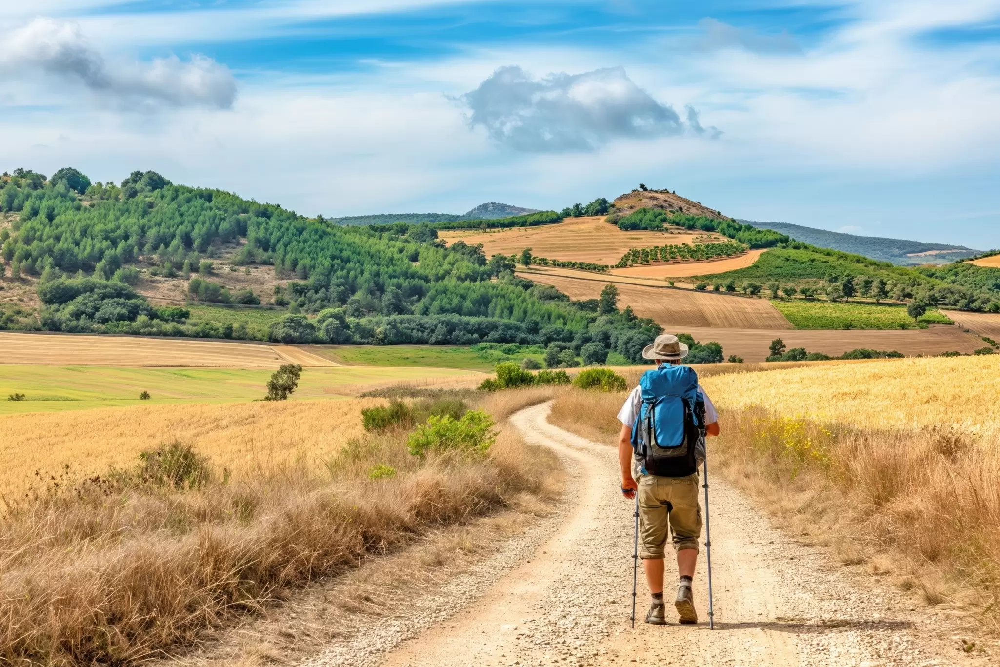 Yearly, thousands of people of various backgrounds walk the Camino de Santiago either on their own or in organized groups. MarBpm/Shutterstock