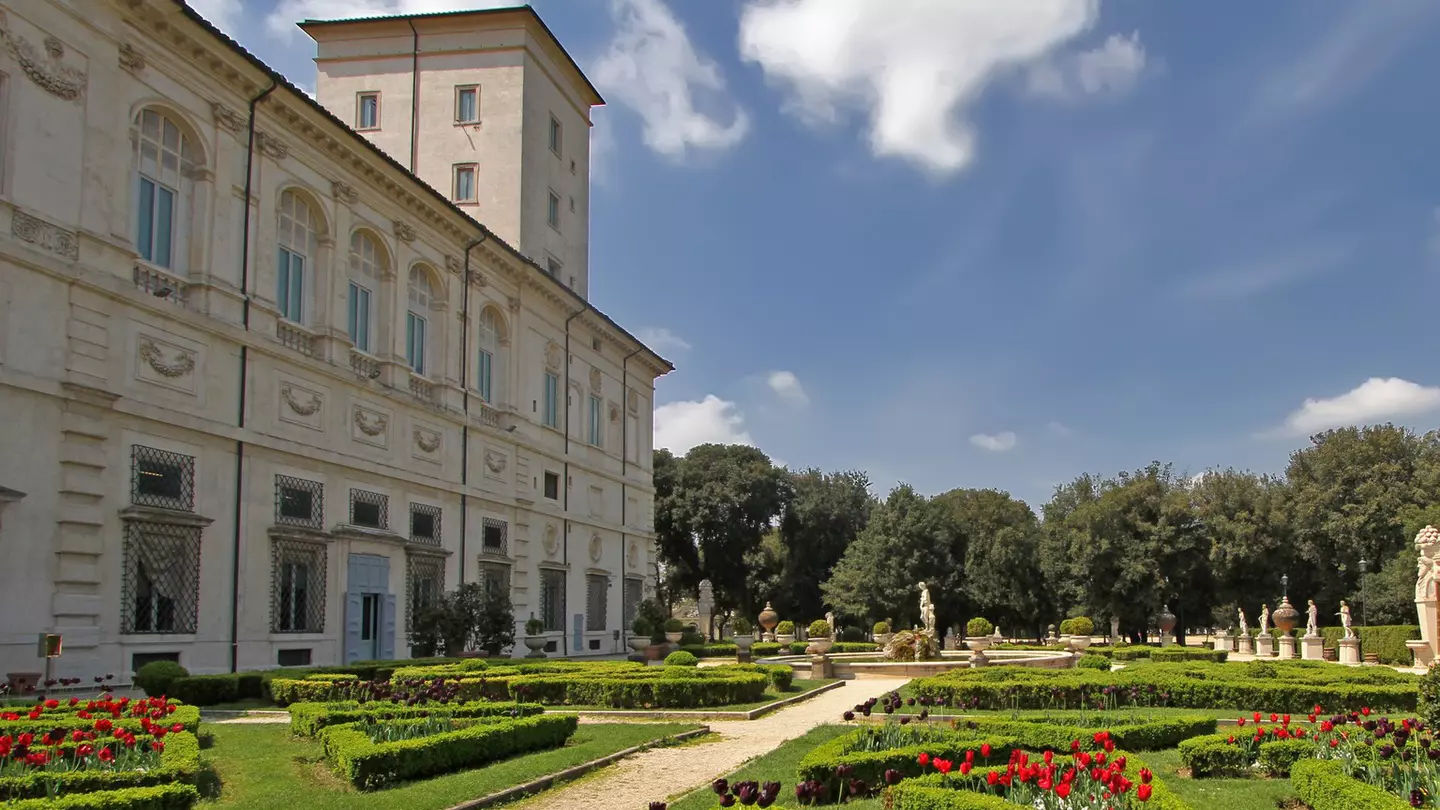 The gardens of Rome's Villa Borghese.
